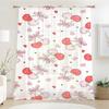 1PCS Pink and White Cherry Love Decorative Curtain   Romantic Style People's Day   Universal Curtain for Bedroom and Living Room