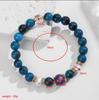 Bohemian Natural Strawberry Crystal & Lapis Lazuli Beaded Bracelet