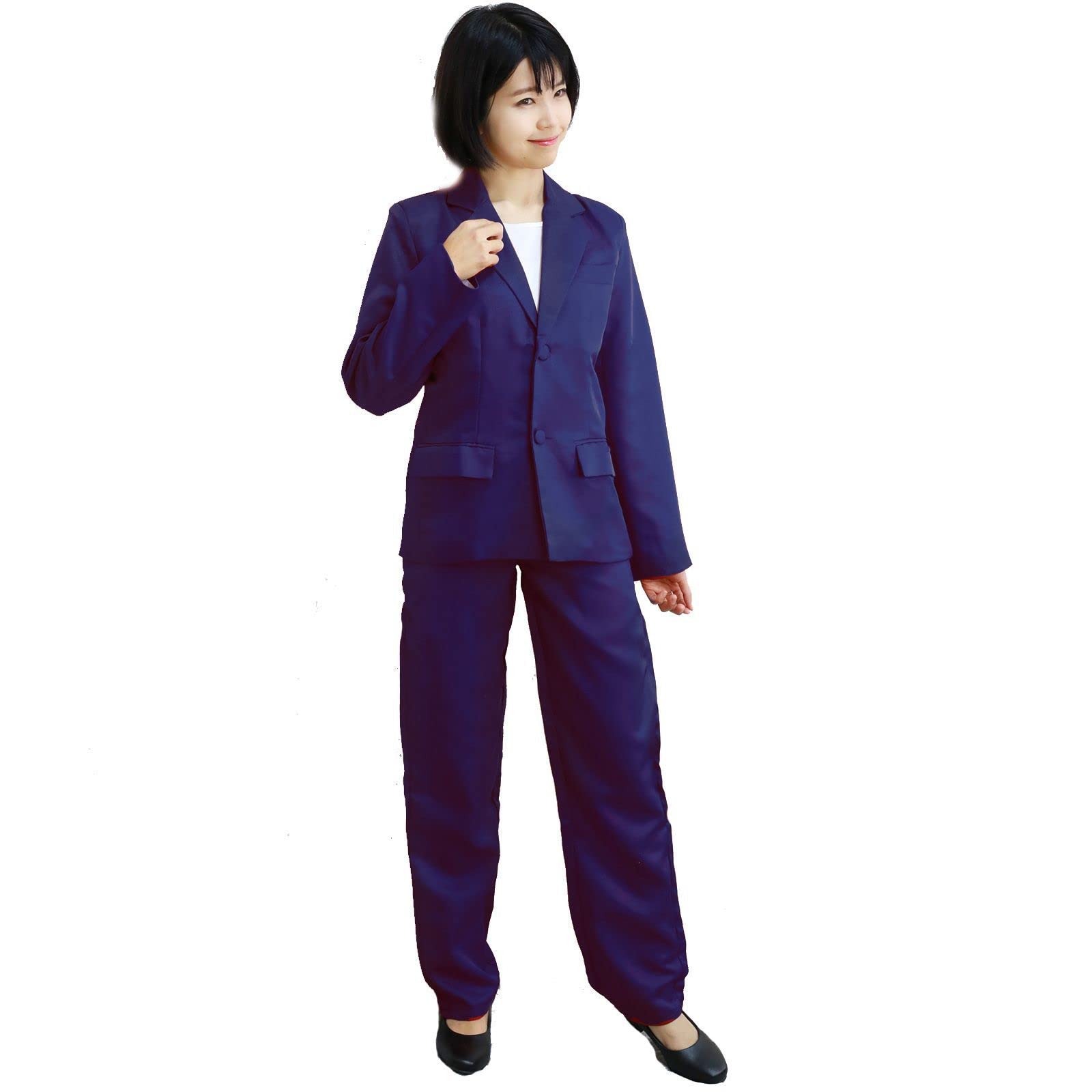 

Оригинальный костюм-блейзер и брюки однотонный Идеально подходит для и Аниме куртка и Простой персонаж Темно-синий Судьба. Мужской костюм-двойка, Цвет, Косплей,