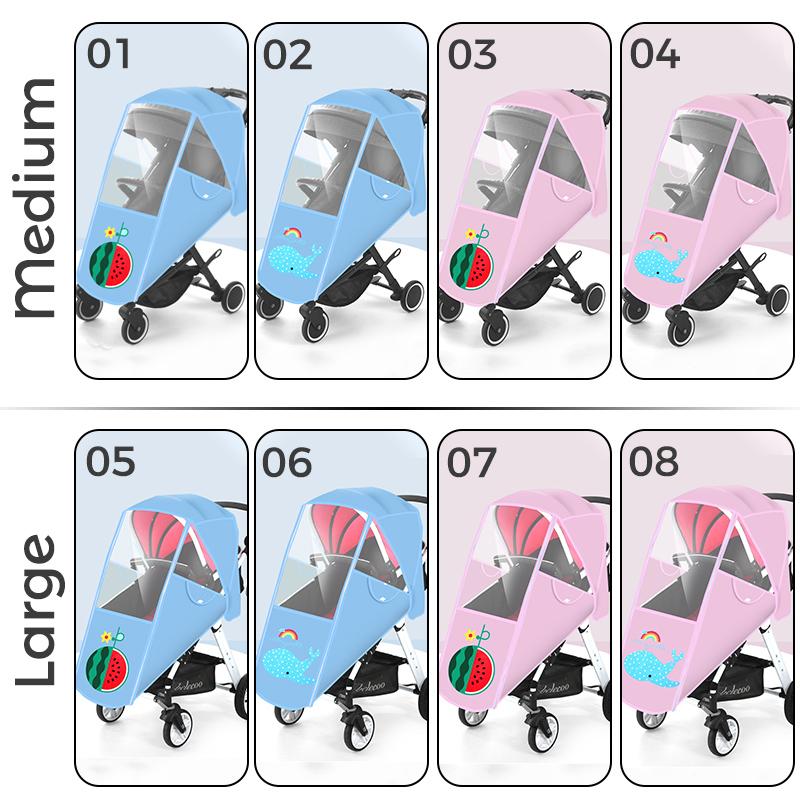 Wasserdichter Baby-Buggy Regenschutz Universal-Regenschutz für Kinderwagen Buggy Kinderwagen Windschutzscheibe Transparenter Regenschutz