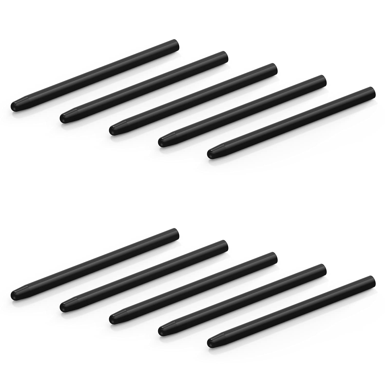 

XENCELABS Standard POM Refills, Pack of 10, Replacement Pen Tips for Styluses and Digital Pen Tablets, Black