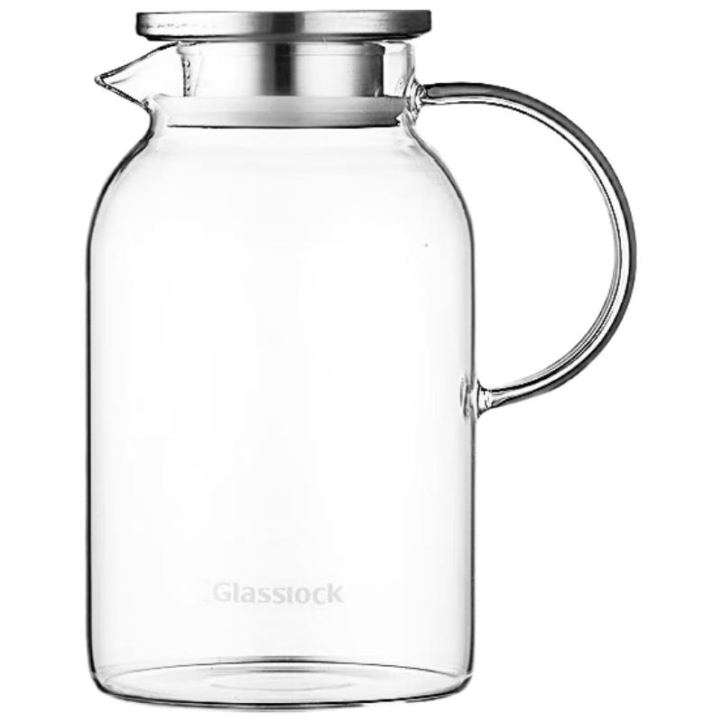 GLASSLOCK High Borosilicate Glass Cold Water Pitcher