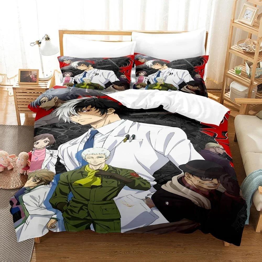 Comfortable Anime Print Duvet Cover Set With Duvet Cover And Pillowcases Single Twin Full Queen King Sizes For Adults And Kids