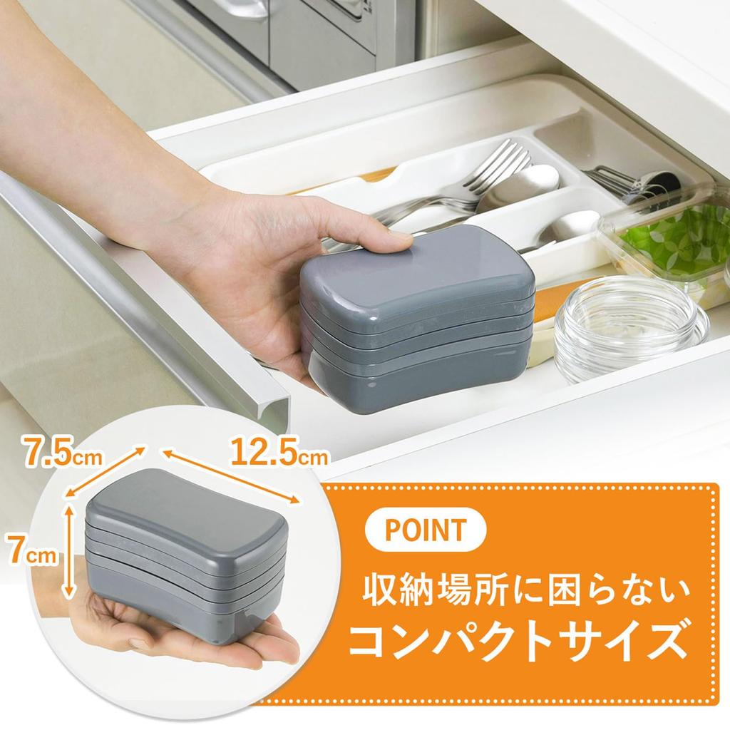 Ensemble Râpe Shimomura Kihan Lave-vaisselle Coupe Aiguisée Facile Facile à Tenir et Mini Cuiseur de Légumes pour Personne Seule 46900 Taille de la Paume 3 Pièces [Fabriqué au Japon]