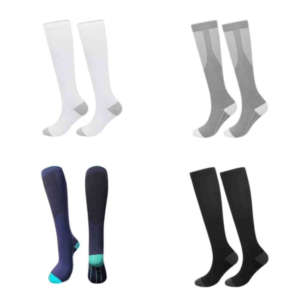 Knee High Circulation Support Socks Elastic Sports Stockings Compression Socks For Travel