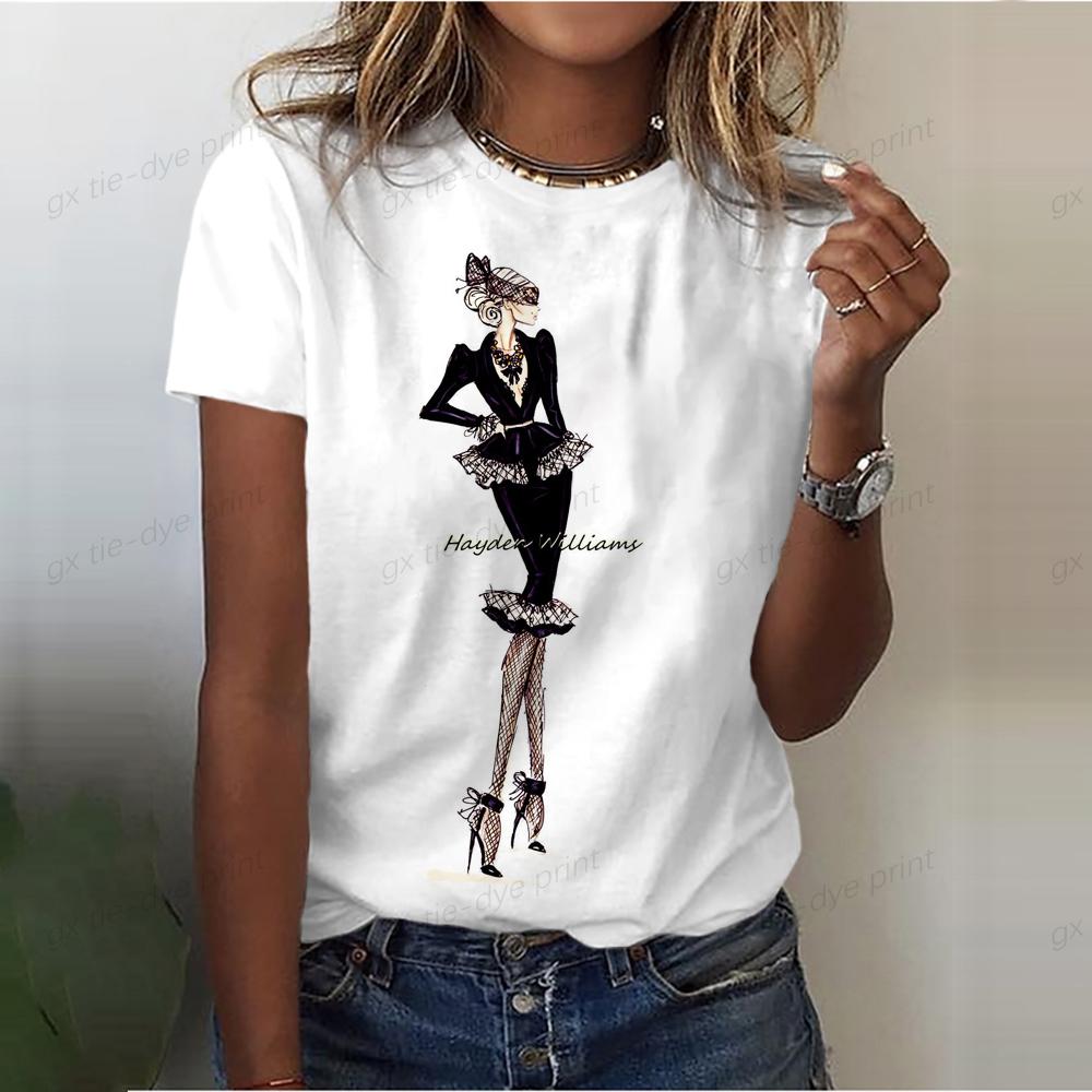 Women T Shirt Harajuku Fashion T-shirt Female Casual Short Sleeve Tops Tee 90s Girls Sexy Tees Shirt Graphic T-shirts Streetwear