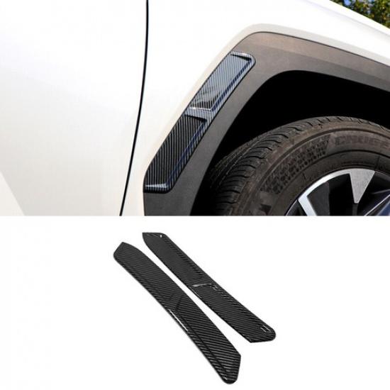 Carbon Fiber Front Fender Wheel Eyebrow Cover Trim For Hyundai Tucson 2022-2024