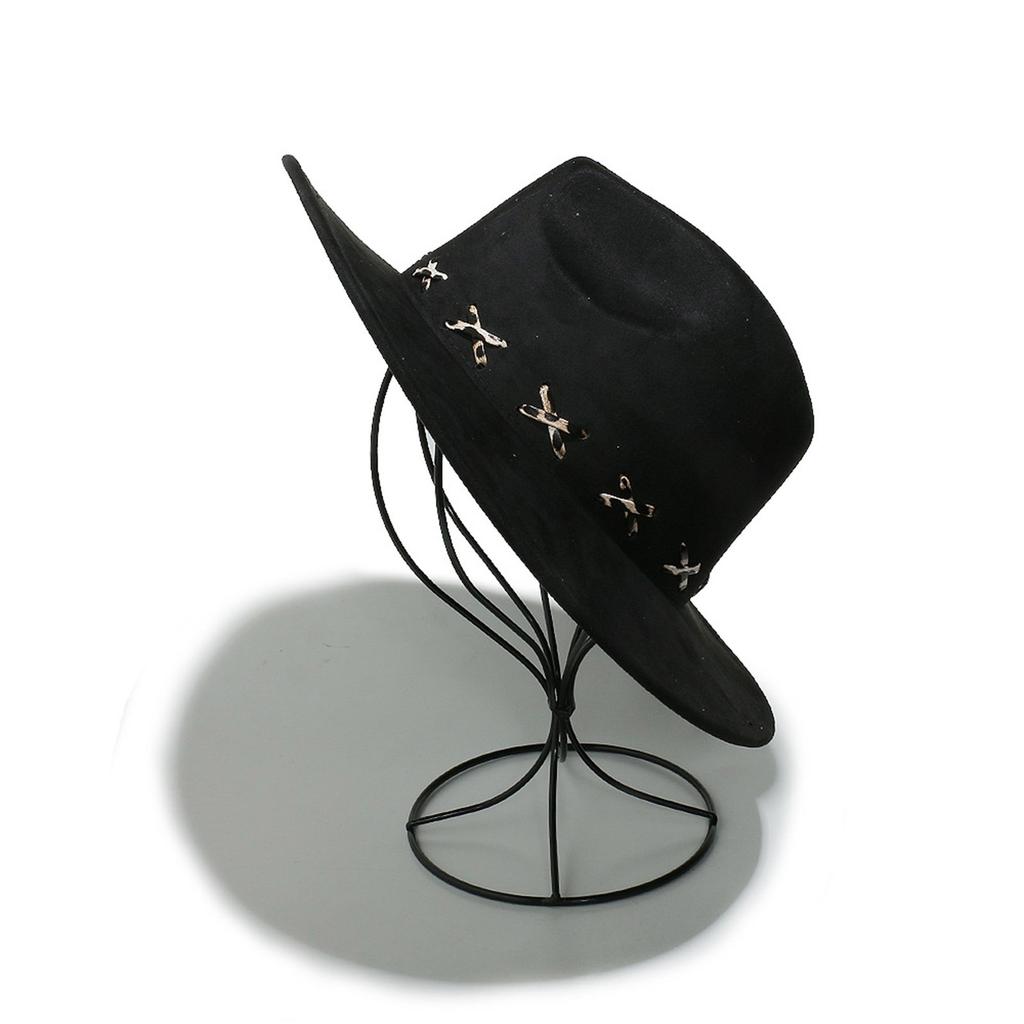 Cowboy Hats Panama Hat Unique Stitches Wide Brimmed for Women Men Photo Props Western for Men Women Unisex Wear Headwear