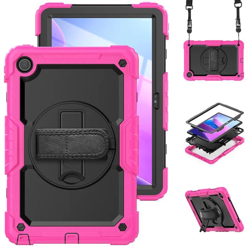 For Tab M11 M10 3rd TB328FU M10 Plus 3rd Gen 10.6 HD 2nd Gen TB-X306F 10.1 Kickstand Cover+Shoulder Strap Shockproof Case