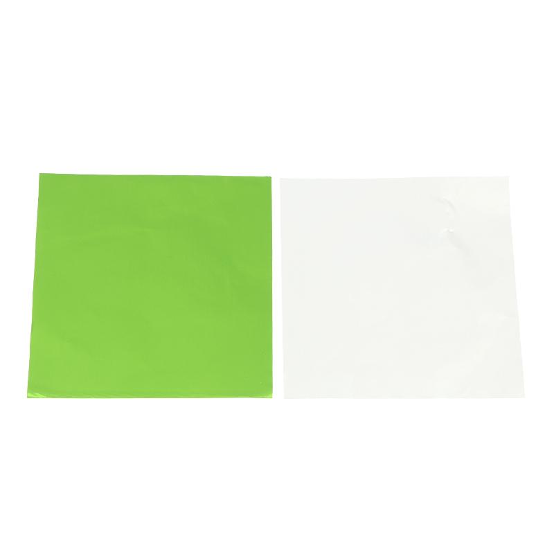 100 Bucăți 8x8Cm Multicolor Folie de Aluminiu Bomboane Ciocolată Biscuiți Cutie Hârtie de Împachetat DIY Metalic Lucios Cadou Hârtie Folie de Staniol Ambalaj