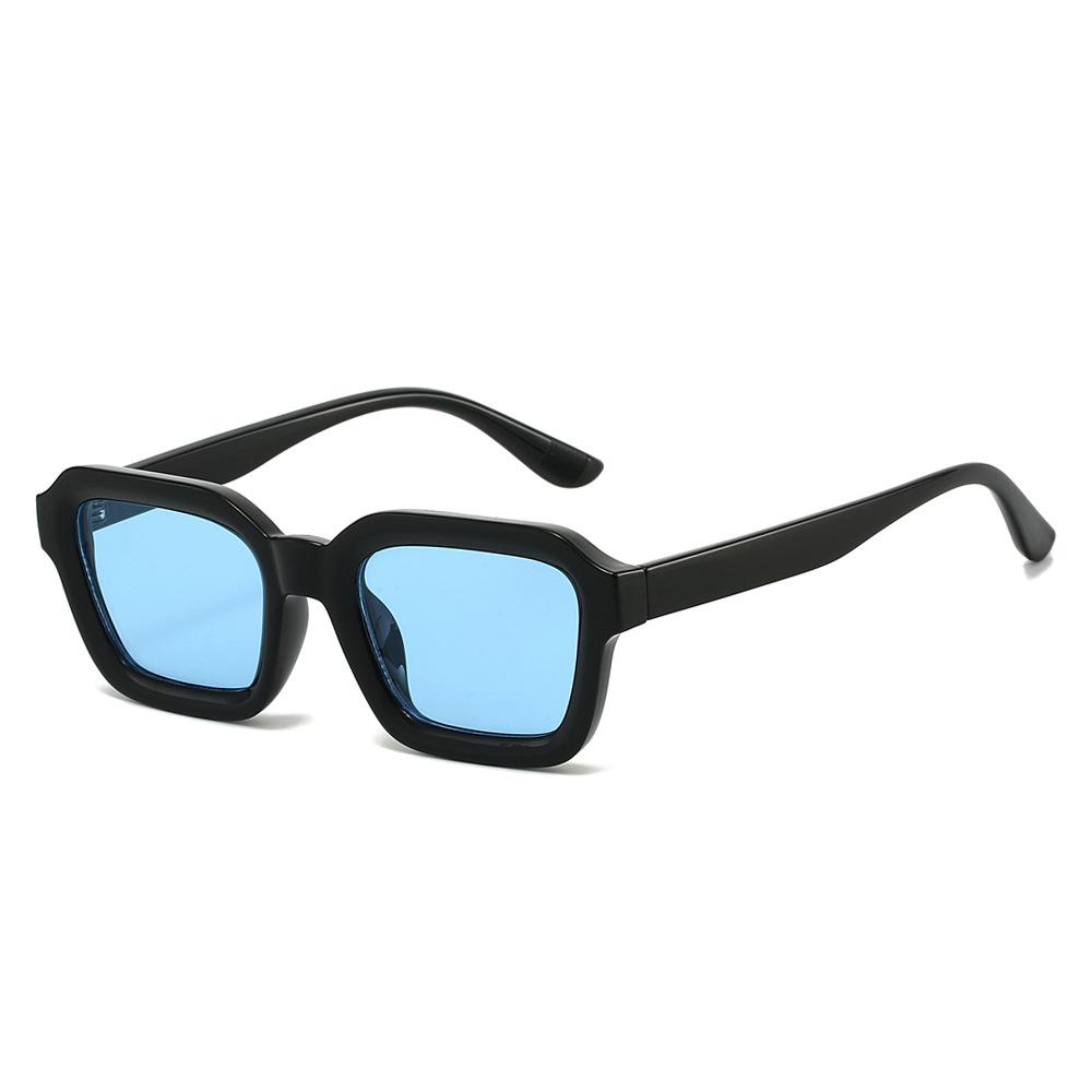 2026 New Fashionable HD Simple Square Frame Women's Sunglasses Retro Neutral Premium UV400 Multi Color Lens Sunscreen Glasses