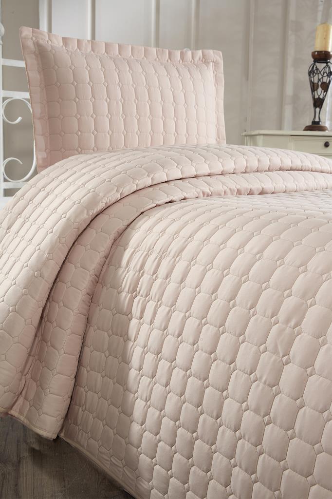 Estiva Queen Size Microcotton Bedspread 180x240 Cm Cappucino