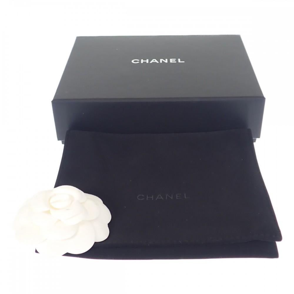 Chanel AP3397 Tri-fold Wallet Strass Blue Women