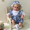60cm Realistic Reborn Baby Dolls Tutti Handmade Rooted Curly Hair Newborn Babies Girl Doll Real Life Soft Cloth Body Body Rebirth Doll for Kids Age 3+