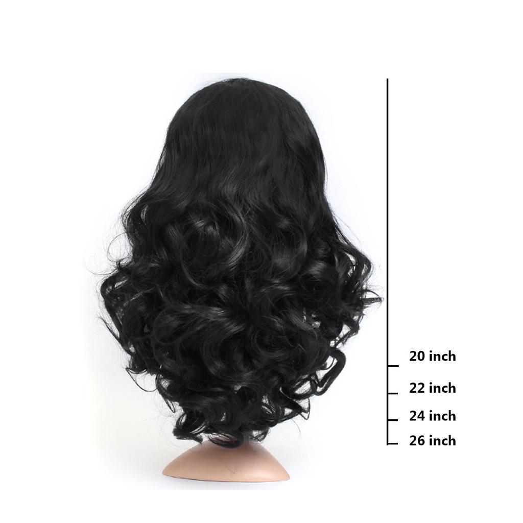 Buy Lace Front 20/22/24/26 Inch Lace Front Length Body Curly Wave ...