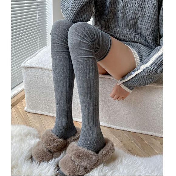High knee socks women's over knee socks lace long socks