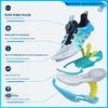 Anta Kids Wind Chaser 6.0 Fabric Round Toe Comfortable Test Shock Absorption Wear Resistant Breathable Low Top Running Shoes 312425517-1