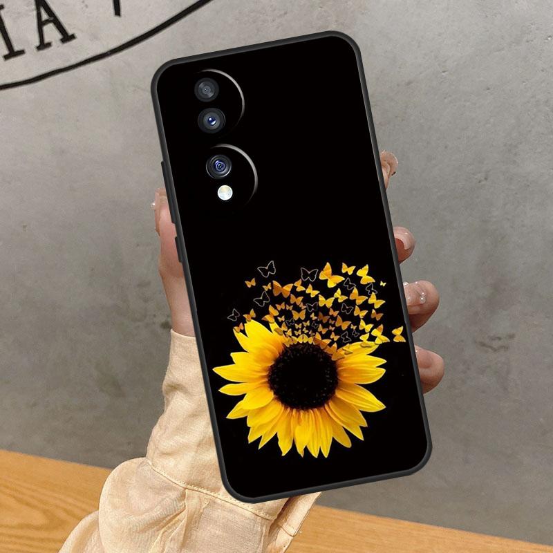Beauty Yellow Sunflower Case For Honor Magic 7 Lite 5 6 8 Pro 200 400 50 70 90 Win RT X8c X8b X9a X9b X9c X9d Cover
