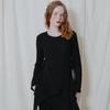 Telelu Draping Long Sleeve Black