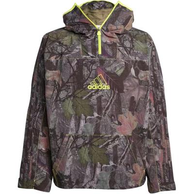 Logo Camouflage Loose Fit Hooded Long Sleeve Jacket Men Jacket Olive-Green JD5417