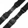 Sibehill Luminox 23mm Replacement Watch Band, Carbon Fiber, Plastic, and Steel, with Adjustment Tool