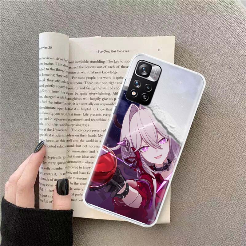 Honkai Impact 3rd Phone Case For Redmi Note 13 12 Pro Plus 14 15 Pro 5G 11 11T 11E 11S 10 Pro 10S 9 9S Cover Cell Clear TPU Capa