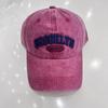 American embroidery letter retro washed baseball cap female trend couple men's cap versatile sunshade sunscreen hat