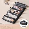 4 In 1 Travel Toiletry Bag 4 Detachable Compartments Hanging Makeup Bag PU Large Capacity Roll Up Cosmetic Bag for Travel