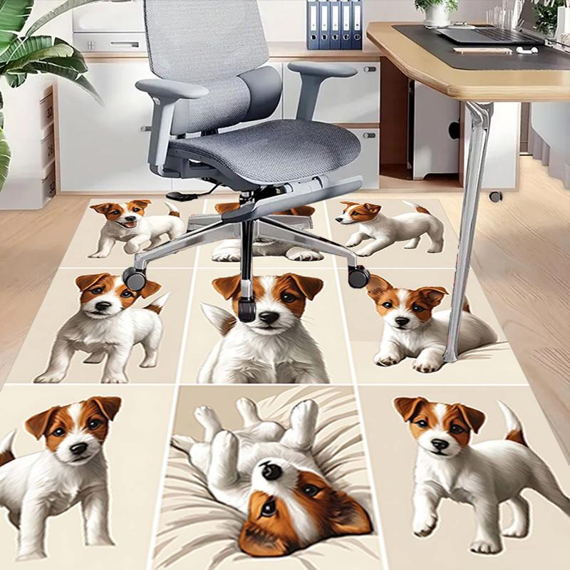 1PC Jack Russell Terrier Extra Large Non-Slip Floor carpet, Office, family, bedroom, Studio - Large Area RugJ0396