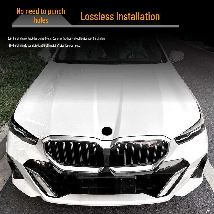 BMW 5 Series i5 G60/G61 2024+ Headlight Eyebrows Stickers - Exterior Trim Modification.