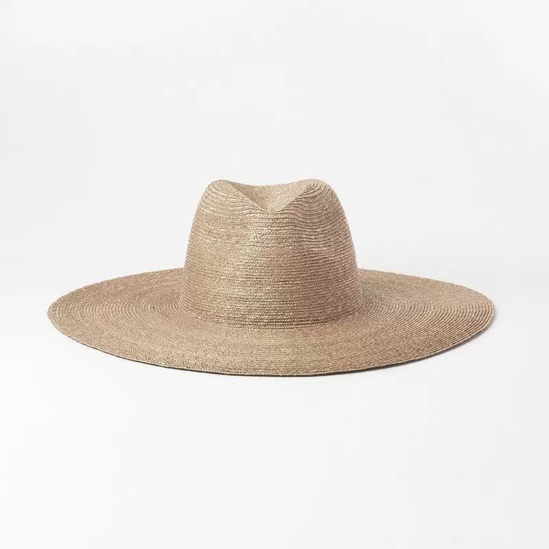 New Eleagant High Quality Men Women Wide Brim Fine Straw Foldable Roll Up Hat Fedora Summer Beach Panama Sun Hat Chapeu Feminino