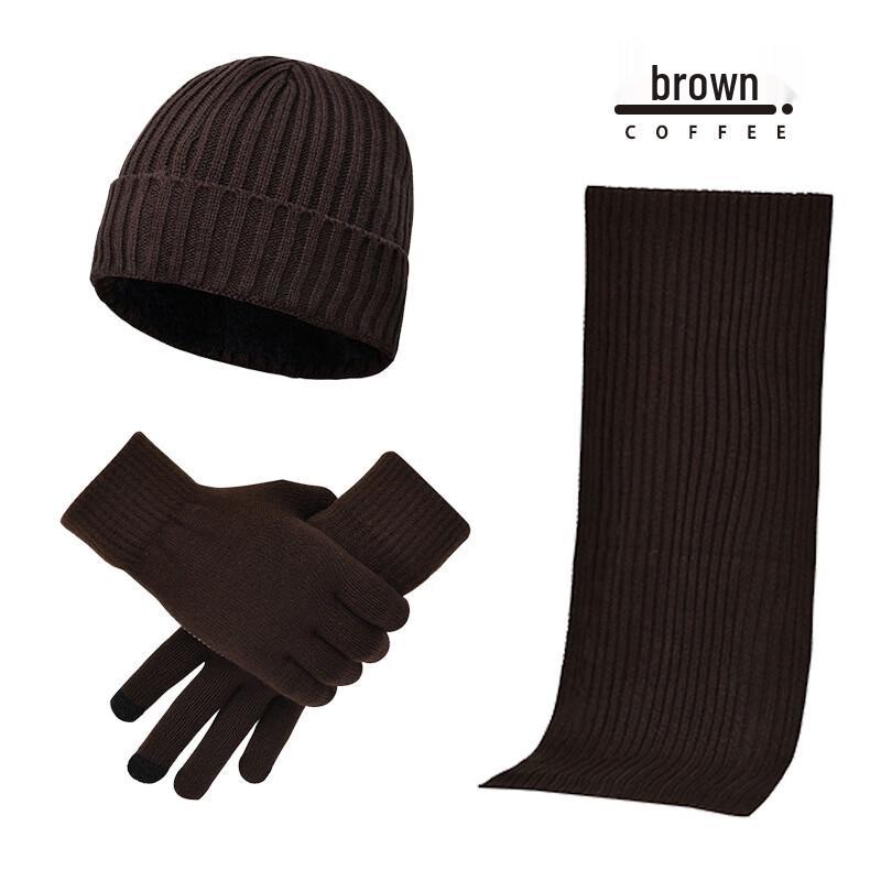 Jdn Tiara Unisex Knitted Winter Hat Scarf Gloves Set