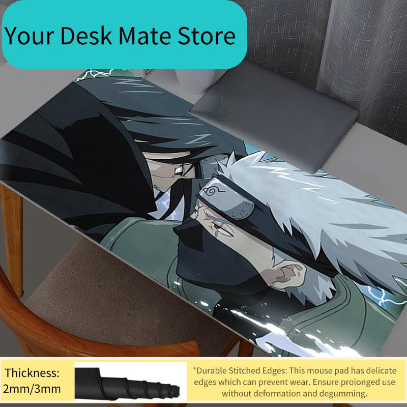 Mouse Pad Anime Naruto Itachi Uchiha Gamer Large Mouse Pads XL Tablet Varmilo Keyboard Carpet Kawaii Gaming Accessories Mousepad