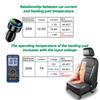 Universal Built-in 12V Car Seat Heater Kit Fit 2 Seats with 4 Heating Pads MAX 108W and 3 Levels Dual Control Switches System