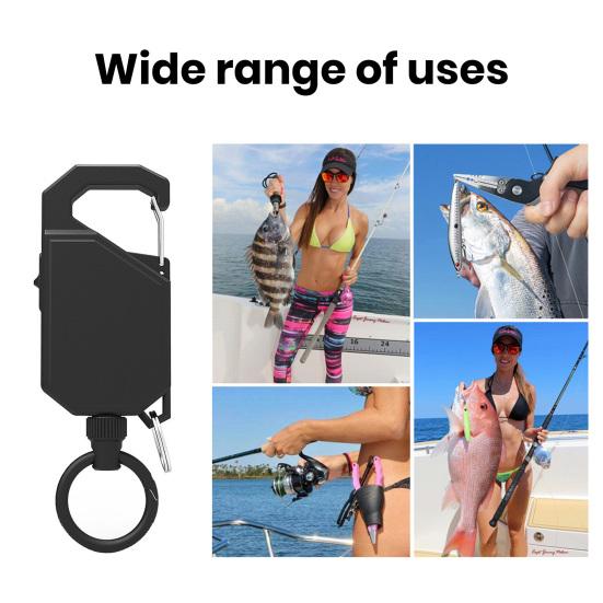 Zaczep Teleskopowy do Spławika Wędkarskiego Wysokie Odbicie Łatwy do Pociągnięcia Karabińczyk Szeroko Stosowany Zabezpieczenie przed Zgubieniem