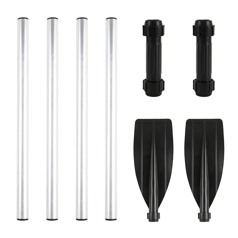 1 Pair Kayak Paddles Heavy Duty Aluminium Alloy Kayak Oars Adjustable Length Detachable Portable Paddles for Inflatable Kayaks