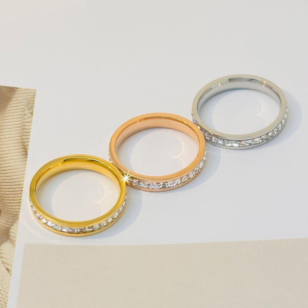 Ring Couple Men and Women Simple Gypsy Stars Do Not Fade Double Single Row Tail Ring Index Finger Fashion Hipster Ring Jewelry