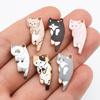 10Pcs Jewelry Making Tassels Animals Cat Pendant for Bracelets Keychain Crafts