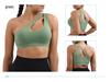 Women's High-Intensity Shockproof Cutout Sports Bra for Yoga and Fitness