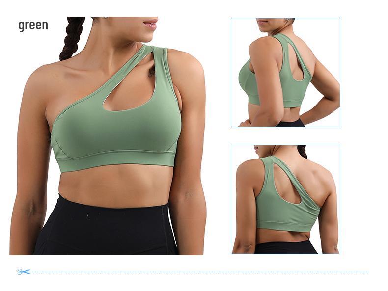 Women's High-Intensity Shockproof Cutout Sports Bra for Yoga and Fitness