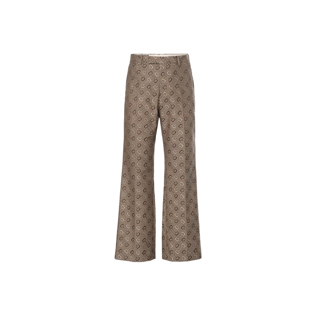 Gucci Horsebit-jacquard straight trousers 672087-ZAKIV-9549