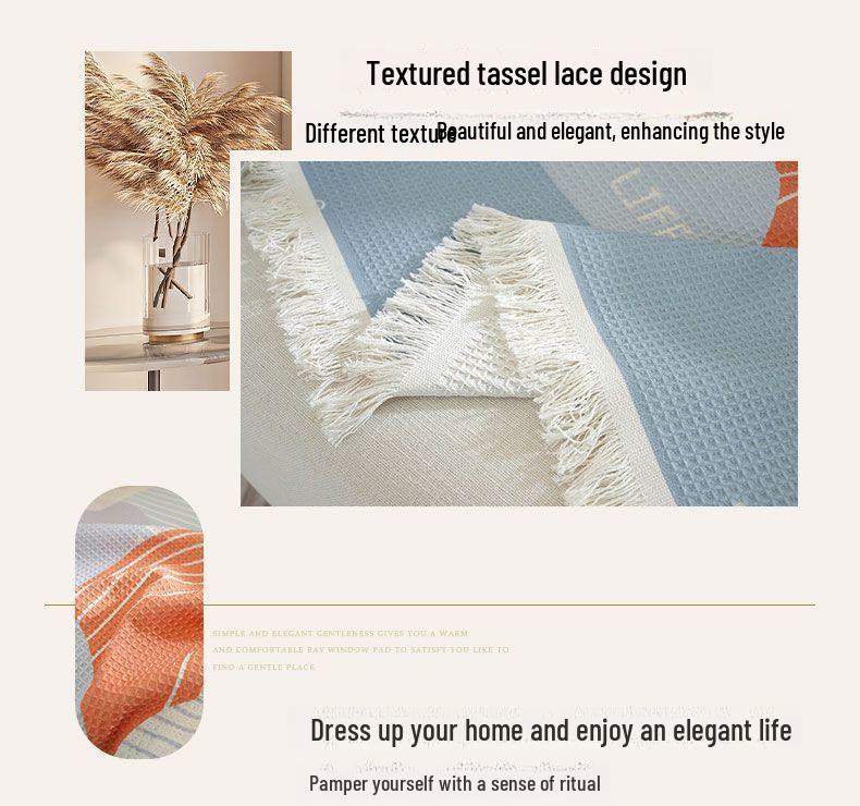 Nordic Universal Non-Slip Sofa Blanket Cover – Full Coverage, All-Season, Machine Washable