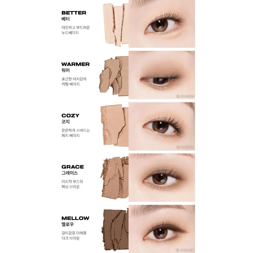 ABOUT TONE Return to Basic Warm Shadow Palette 01 Classic