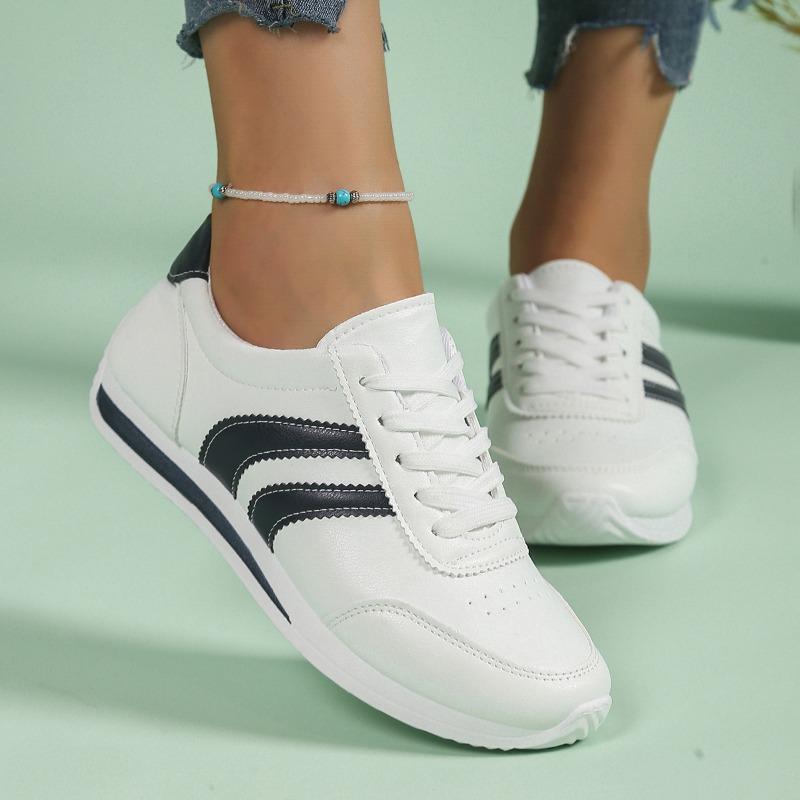 Fashion Ladies Shoes 2025 Hot Sale Lace-up Women's Vulcanize Shoes Fashion Color Matching Plus Size Best Seller Outdoor Casual Shoes