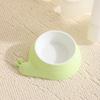 Stainless Steel Pet Cat Feeder Bowl Snail Shap Anti-spill Food Water Bowls Anti-leakage Non-slip Food Storage Container