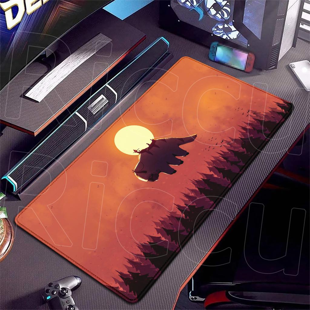 Natural Rubber Mouse Pad XXL Laptop Durable Playmat AAvatar The Last Airbende Office Antislip Rugs xmm Lockrand Keyboard