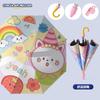 New creative vinyl three-fold umbrella umbrella 8-bone children's umbrella waterproof cover umbrella plus