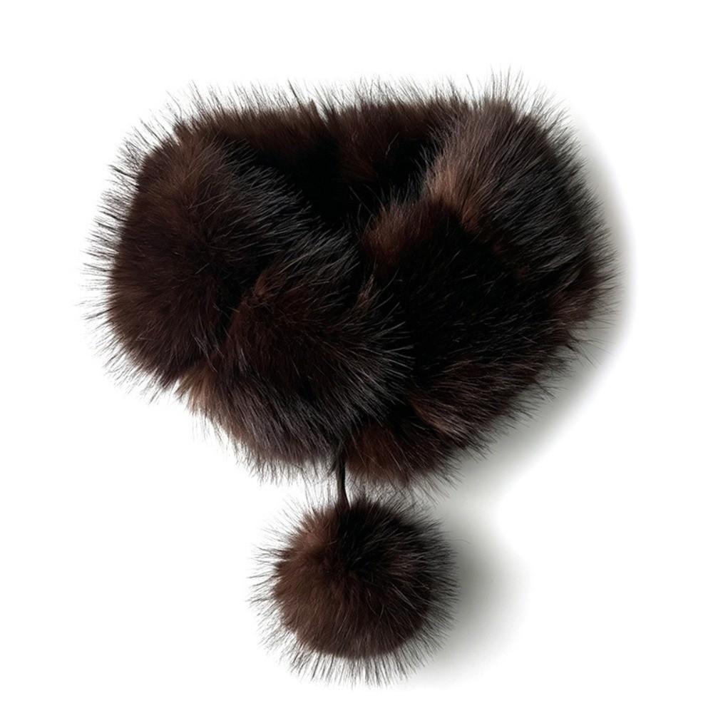Thickened Neck Warmer Keep Warm Women's Scarf Soft Plush Scarf Winter