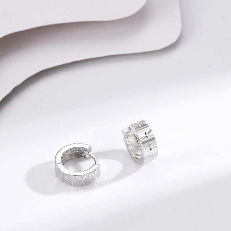 Shiny Sparkling Car Flower Ear Buckle Korean Style Simple Versatile Earrings