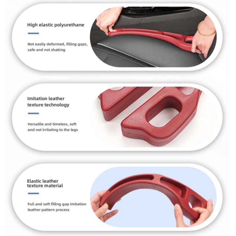 2Pcs Car Seat Gap Filler Strip Auto Key Phone Storage Accessories For Chevrolet Cruze Sonic Silverado Corvette Trax Z71 Sail SS  NS6
